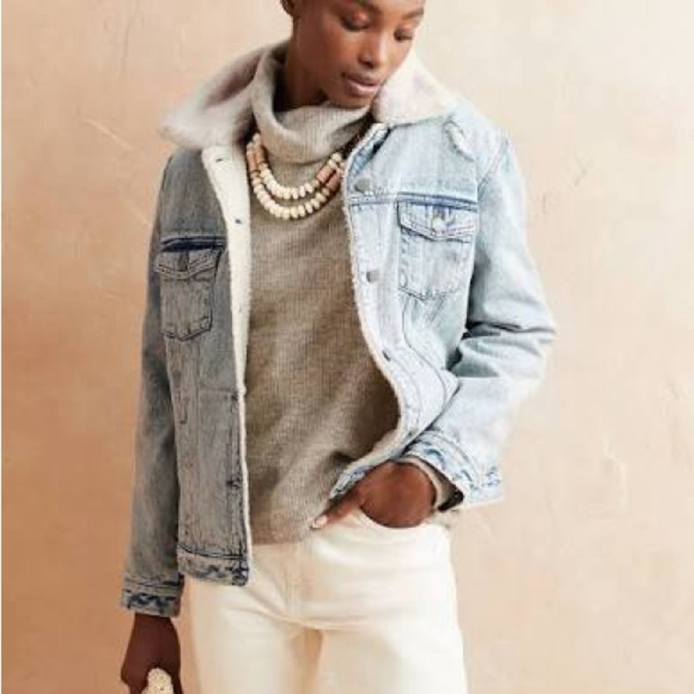 Banana Republic Factory Light Blue Jean Jacket